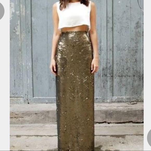 Sabine Dresses & Skirts - SABINE Sequined Maxi Skirl